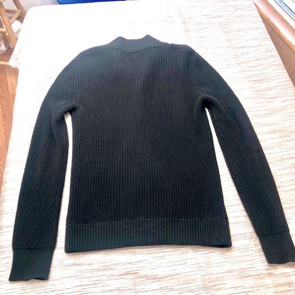 Men's Express Black Knit Cardigan - Picture 14 of 16